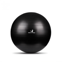 М'яч для фітнесу (Фітбол) Way4you 65 см Чорний