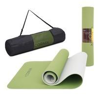 Килимок спортивний Cornix TPE 183 x 61 x 0.6 см для йоги та фітнесу XR-0008 Green/Grey