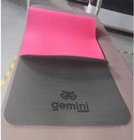 Килимок для фітнесу та йоги TPE+TC 6мм Gemini Pro GE-6BR
