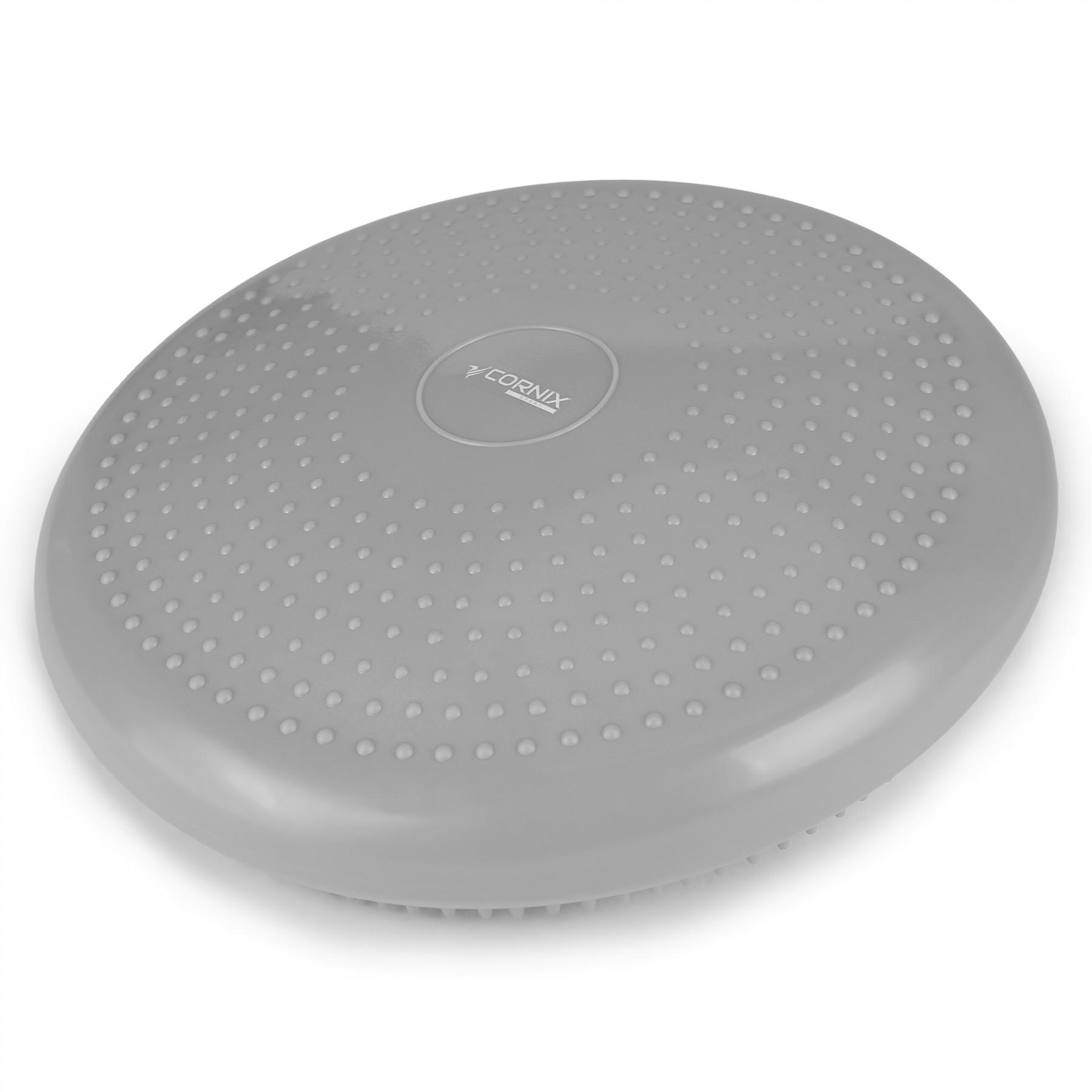 Балансувальна подушка-диск Cornix 33 см (сенсомоторна) масажна XR-0053 Grey