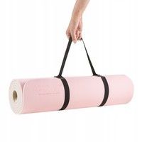 Килимок (мат) спортивний 4FIZJO TPE 180 x 60 x 1 см для йоги та фітнесу 4FJ0200 Pink/Grey