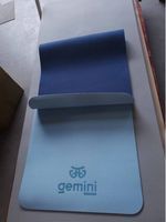 Килимок для фітнесу та йоги TPE+TC 6мм Gemini Pro GE-6LDBL