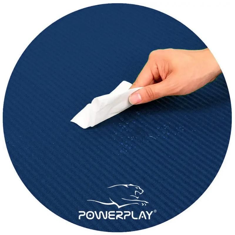 Килимок для йоги та фітнесу PowerPlay 4151 NBR Performance Mat Синий (183x61x1.2)
