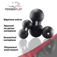Набір масажних м'ячиків PowerPlay 4007 EPP Massage Ball Чорні (3 шт.)