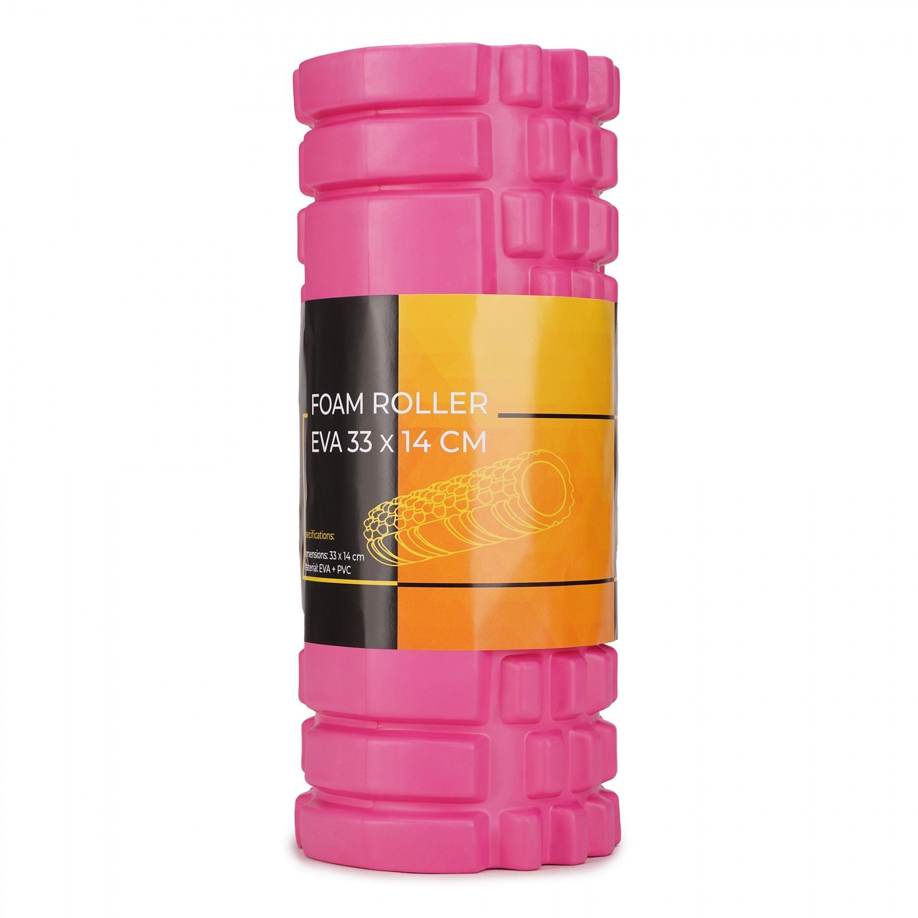 Масажний ролик Cornix EVA 33 x 14 см (валик, роллер) XR-0031 Pink