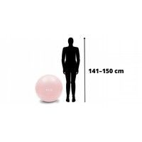 М'яч для фітнесу (фітбол) 4FIZJO 55 см Anti-Burst 4FJ0398 Pink