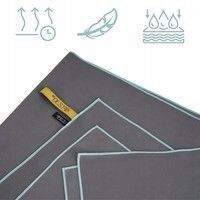 Рушник спортивний 4FIZJO 130 x 75 см з мікрофібри 4FJ0436 Grey