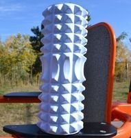 Масажний ролик (роллер) U-POWEX EVA foam roller (33x14см.) Type 2 Blue