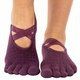 Шкарпетки для йоги з закритими пальцями SP-Planeta FI-9938 розмір 36-41 Бордо