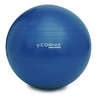 М'яч для фітнесу (фітбол) Cornix 55 см Anti-Burst XR-0015 Blue