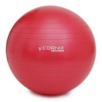 М'яч для фітнесу (фітбол) Cornix 55 см Anti-Burst XR-0018 Red