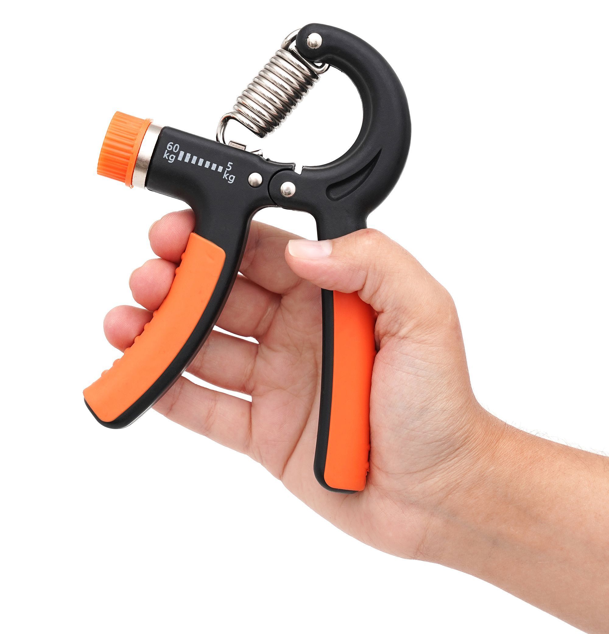 Еспандер кистьовий Cornix 5-60 кг з регульованим навантаженням XR-0144 Black/Orange