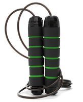 Скакалка швидкісна для кросфіту Cornix Speed Rope Classic XR-0148 Black/Green