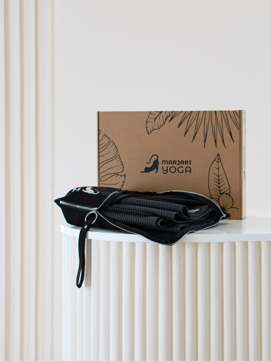 Складний килимок для йоги Marjari Travel Black
