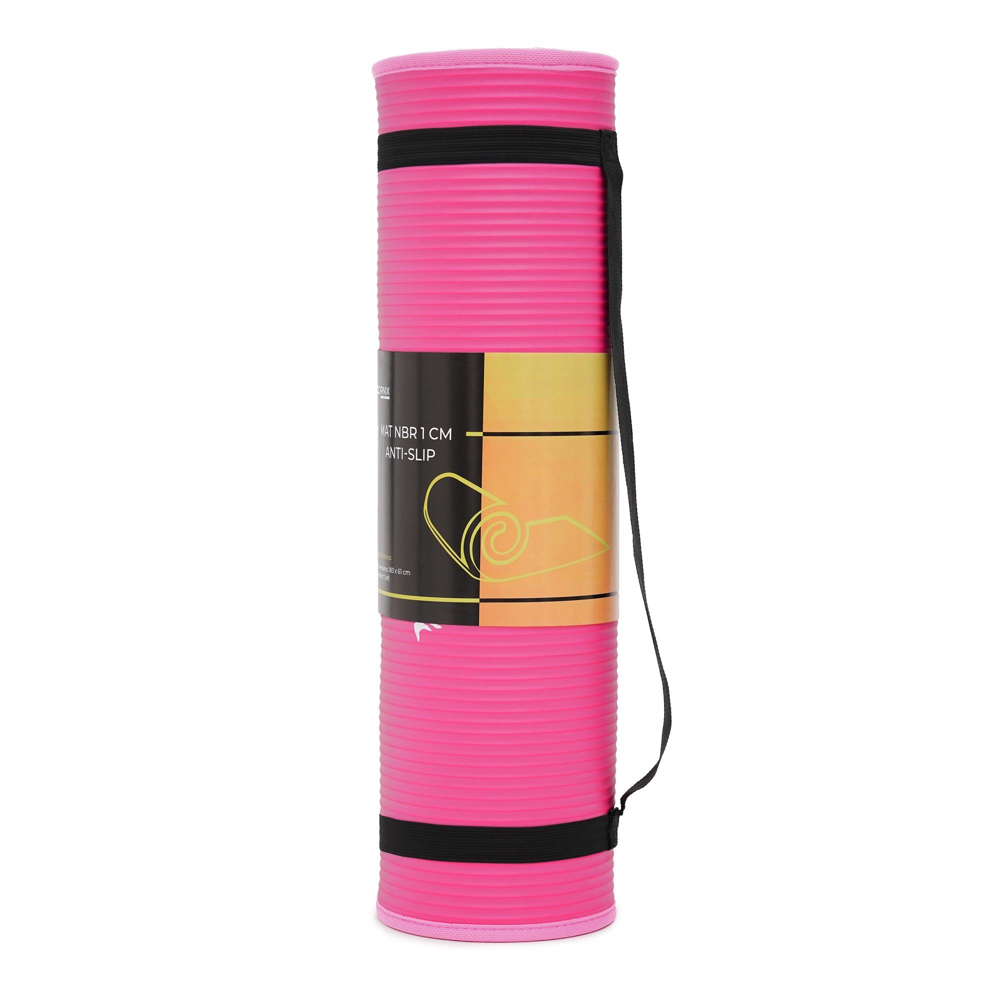 Килимок спортивний Cornix NBR 183 x 61 x 1 cм для йоги та фітнесу XR-0097 Pink/Pink