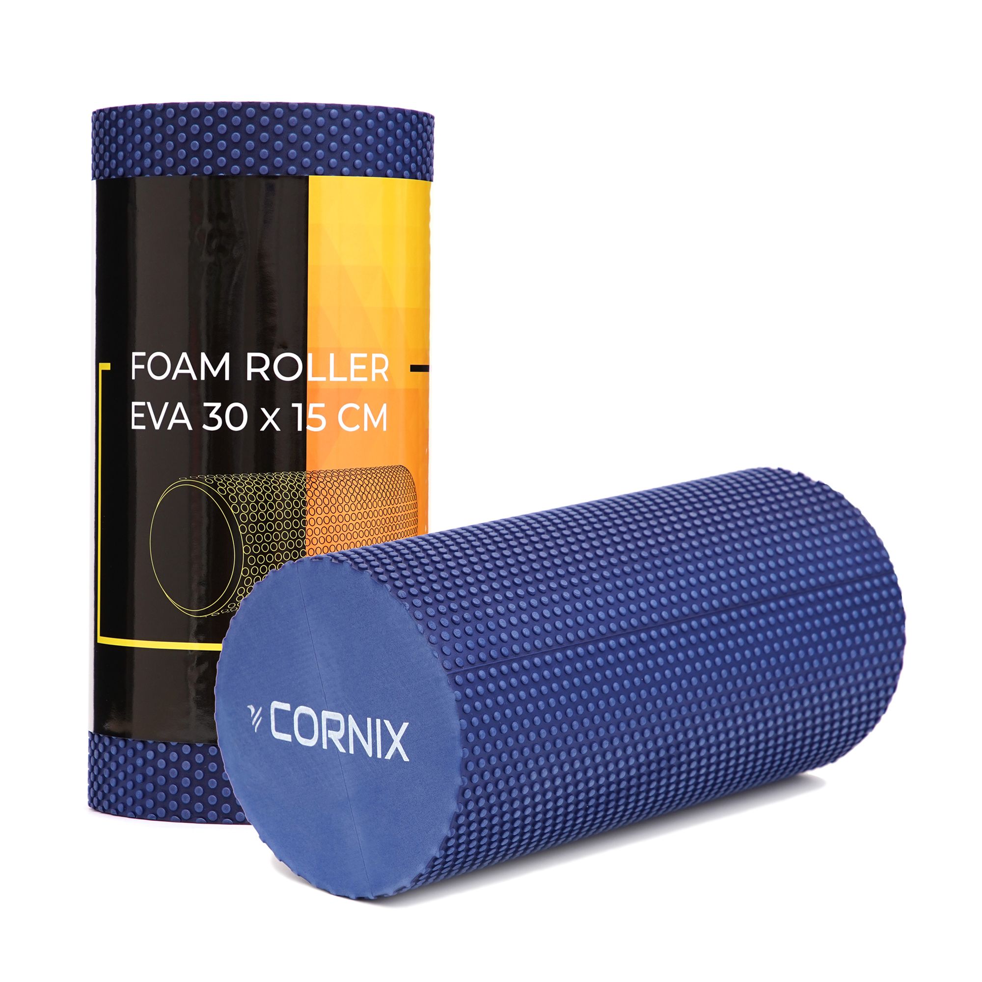 Масажний ролик Cornix EVA+ 30 x 15 см (валик, роллер) XR-0299 Navy Blue