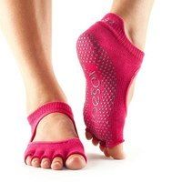 Шкарпетки для йоги ToeSox Grip Half Toe Bellarina Fuchsia