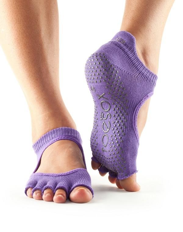 Шкарпетки для йоги ToeSox Grip Half Toe Bellarina Light Purple