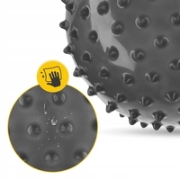 М'яч для пілатесу, йоги, реабілітації 4FIZJO 20 см (масажний) Black (P-5905973402330)
