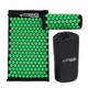 Килимок акупунктурний з валиком Cornix Classic Mat Аплікатор Кузнєцова XR-0110 Black/Green