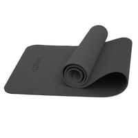 Килимок спортивний Cornix TPE 183 x 61 x 0.6 см для йоги та фітнесу XR-0350 Black