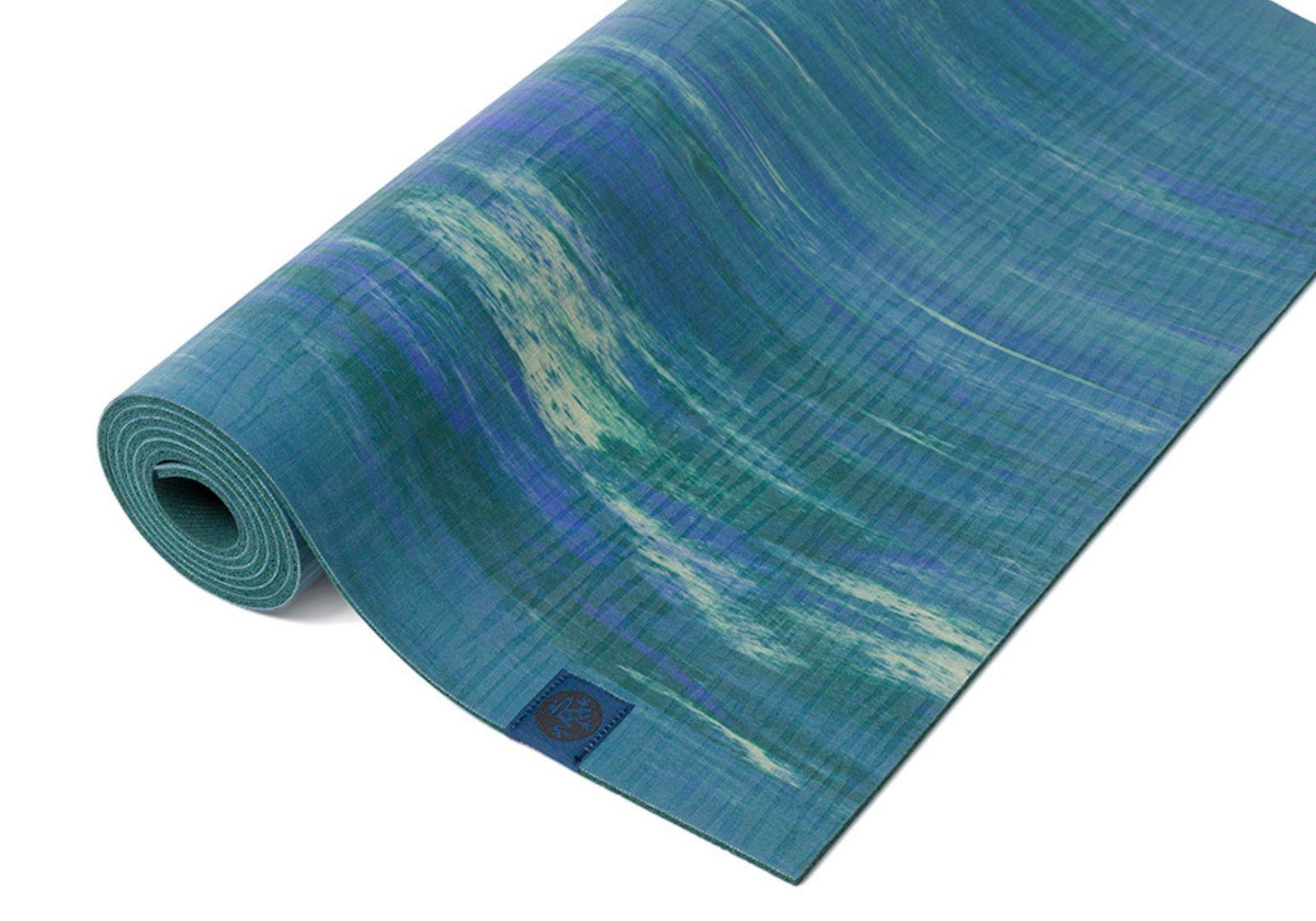 Килимок для йоги Manduka EKO 5mm - Blue Toad Marble
