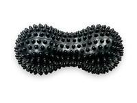 Арахіс масажер для спини подвійний їжачок PVC 17х6, 5см Gemini GD002 Чорний