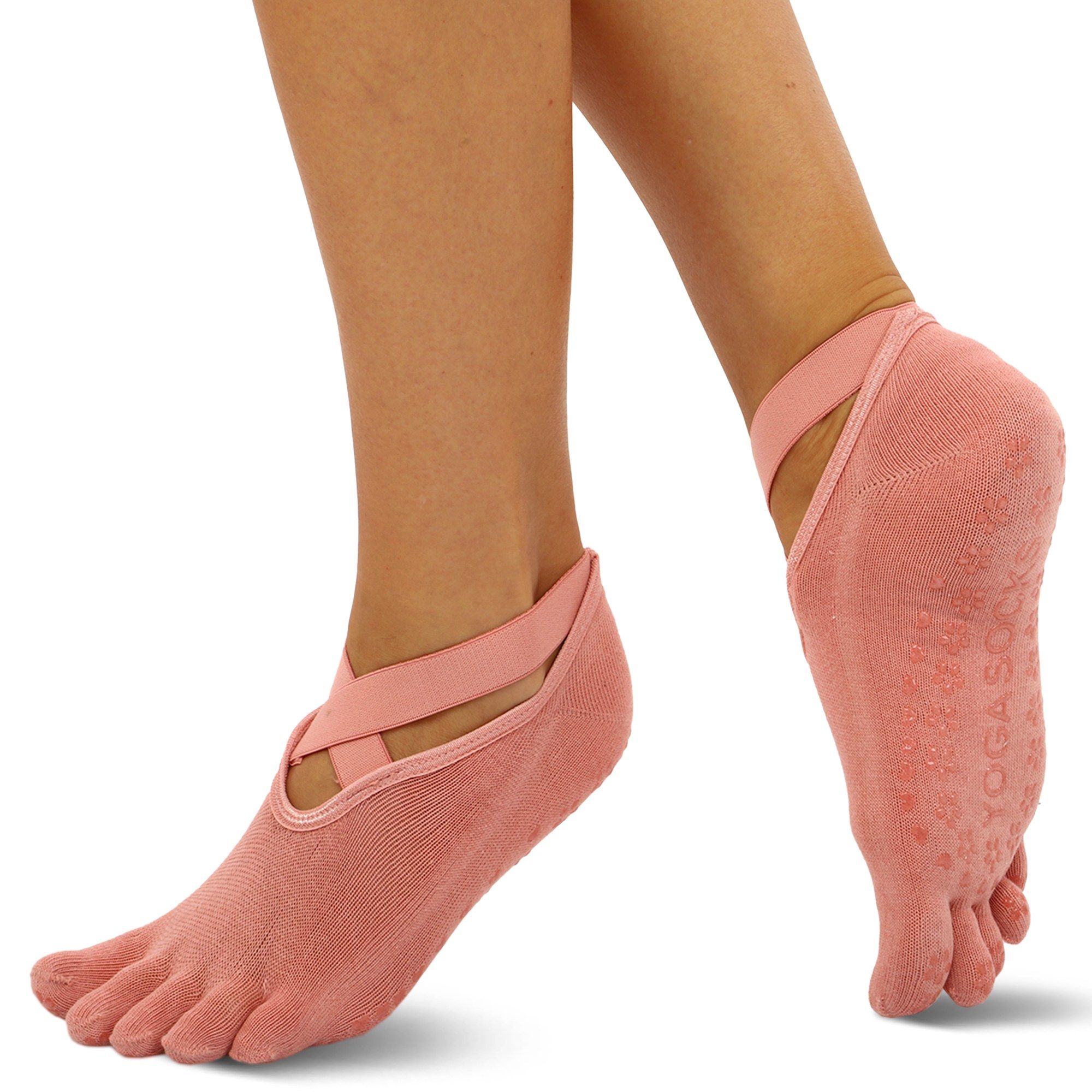 Шкарпетки для йоги Gemini розмір 36-41 TA-1089 Ніжно-рожевий