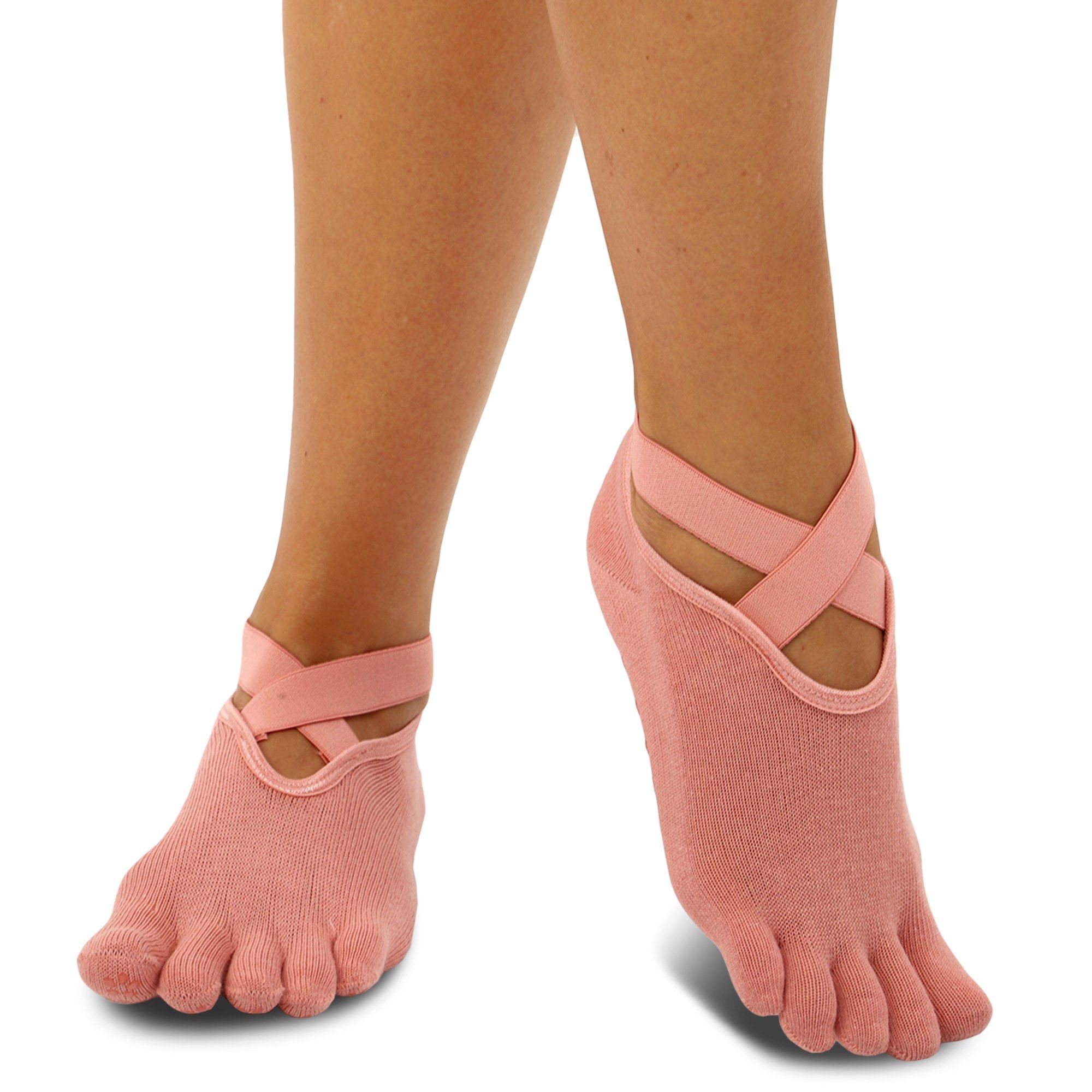 Шкарпетки для йоги Gemini розмір 36-41 TA-1089 Ніжно-рожевий
