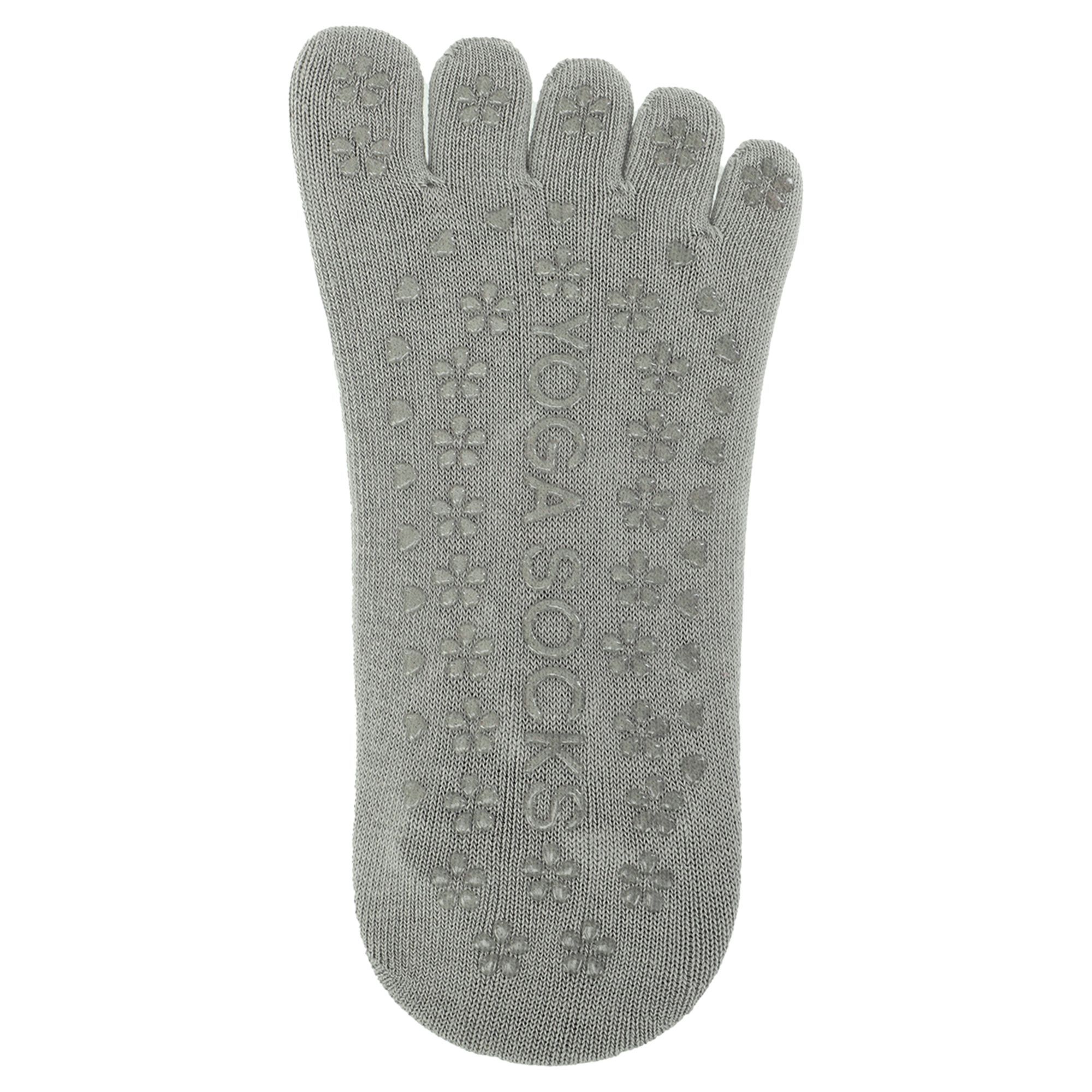 Шкарпетки для йоги Gemini розмір 36-41 TA-1089 Сірий