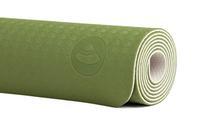 Килимок для йоги з TPE Flow Bodhi Оливковий/Пісочний