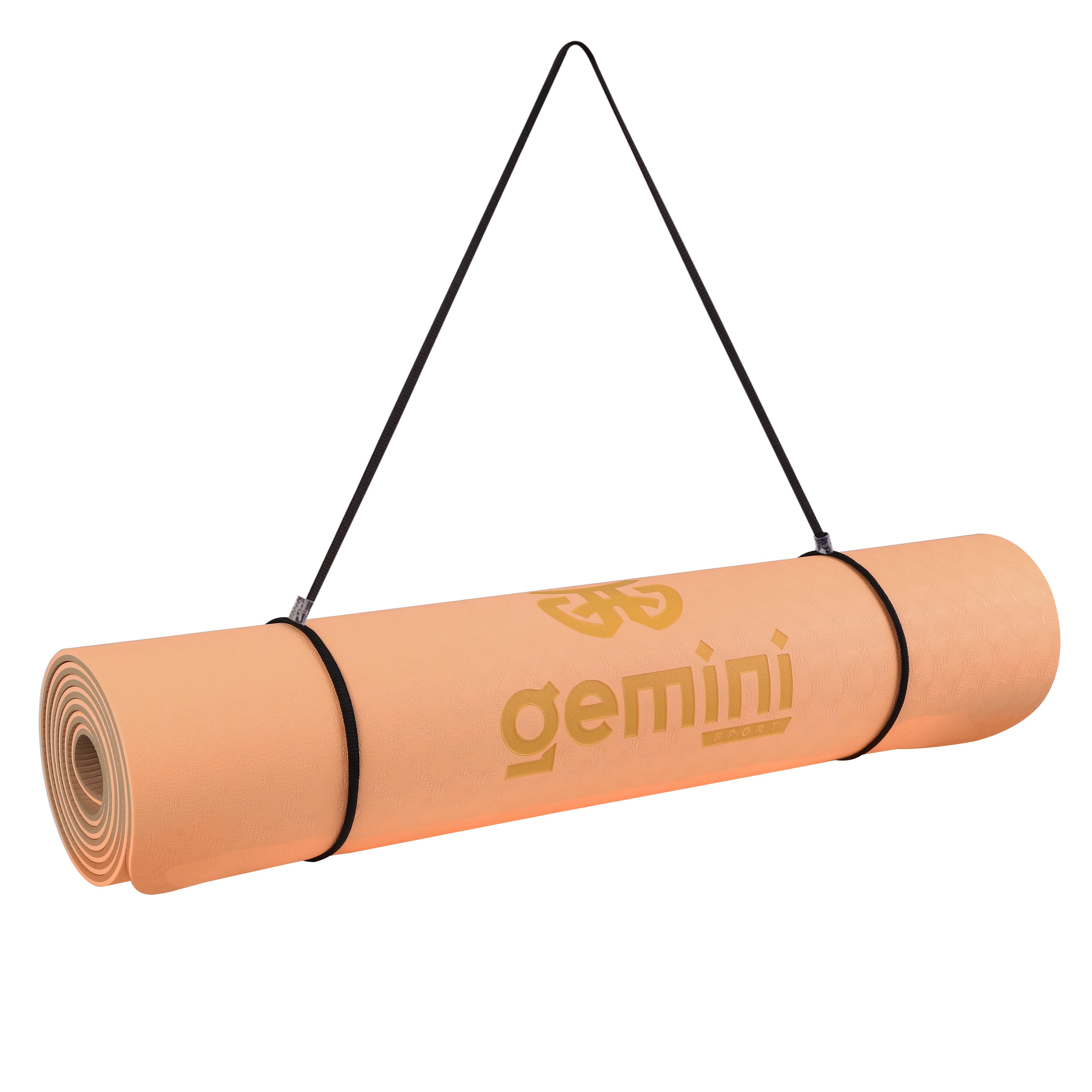 Килимок для фітнесу та йоги Gemini Sport TPE+TC 6мм GE-60026