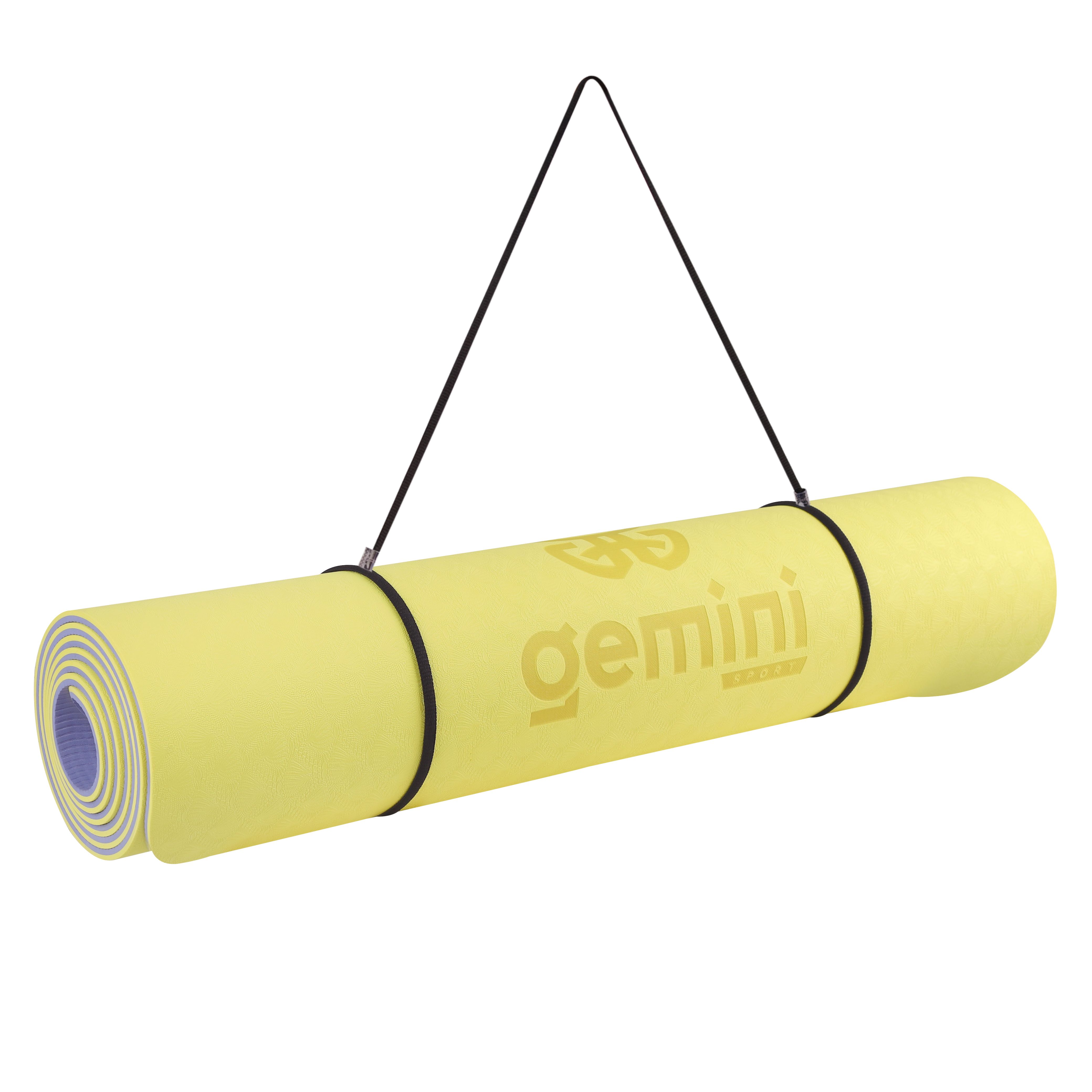 Килимок для фітнесу та йоги Gemini Sport TPE+TC 6мм GE-60028