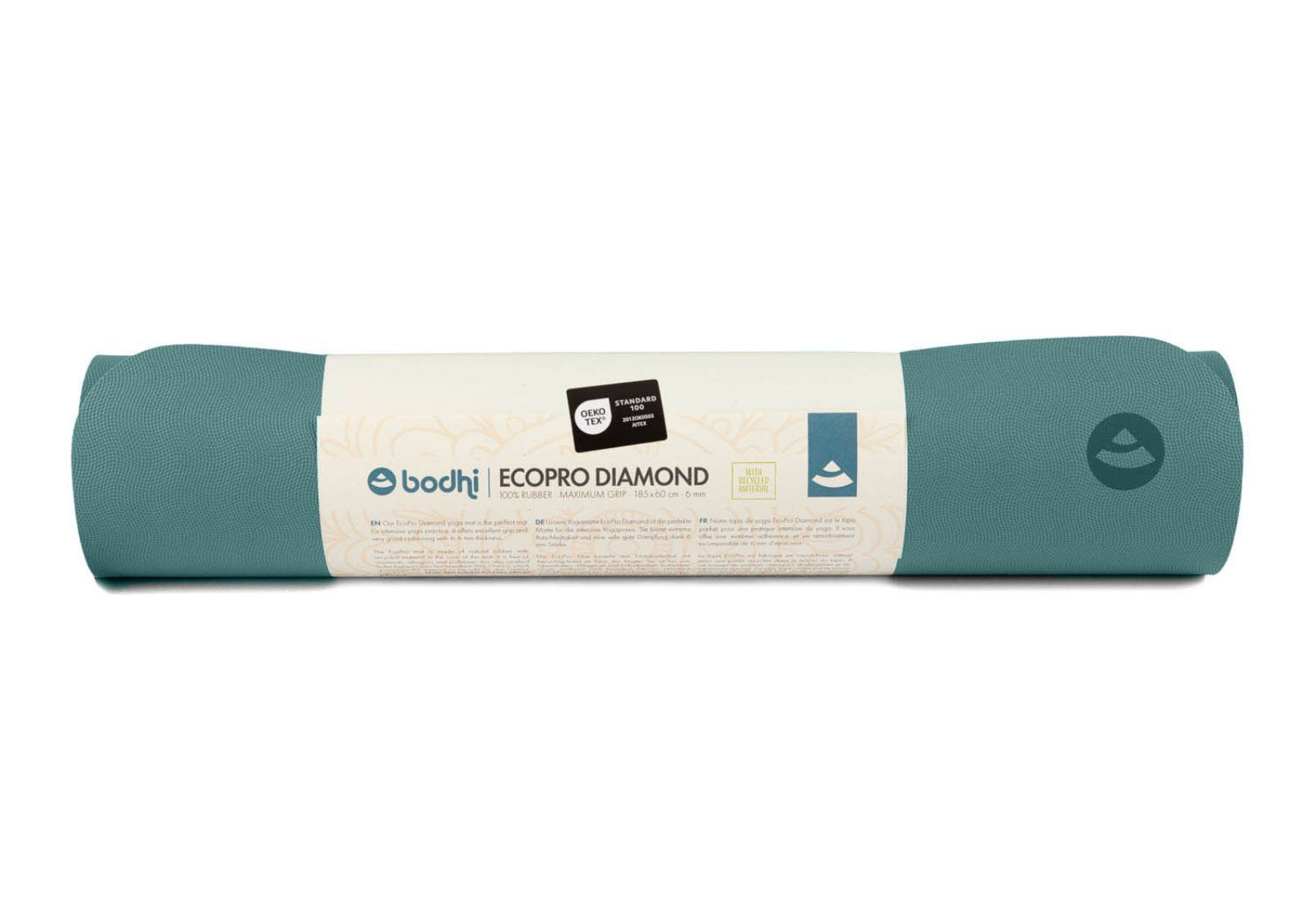 Каучуковий килимок для йоги Bodhi EcoPro Diamond Крижаний Блакитний