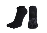 Шкарпетки для йоги та пілатесу нековзкі закриті Amber Grip Чорний