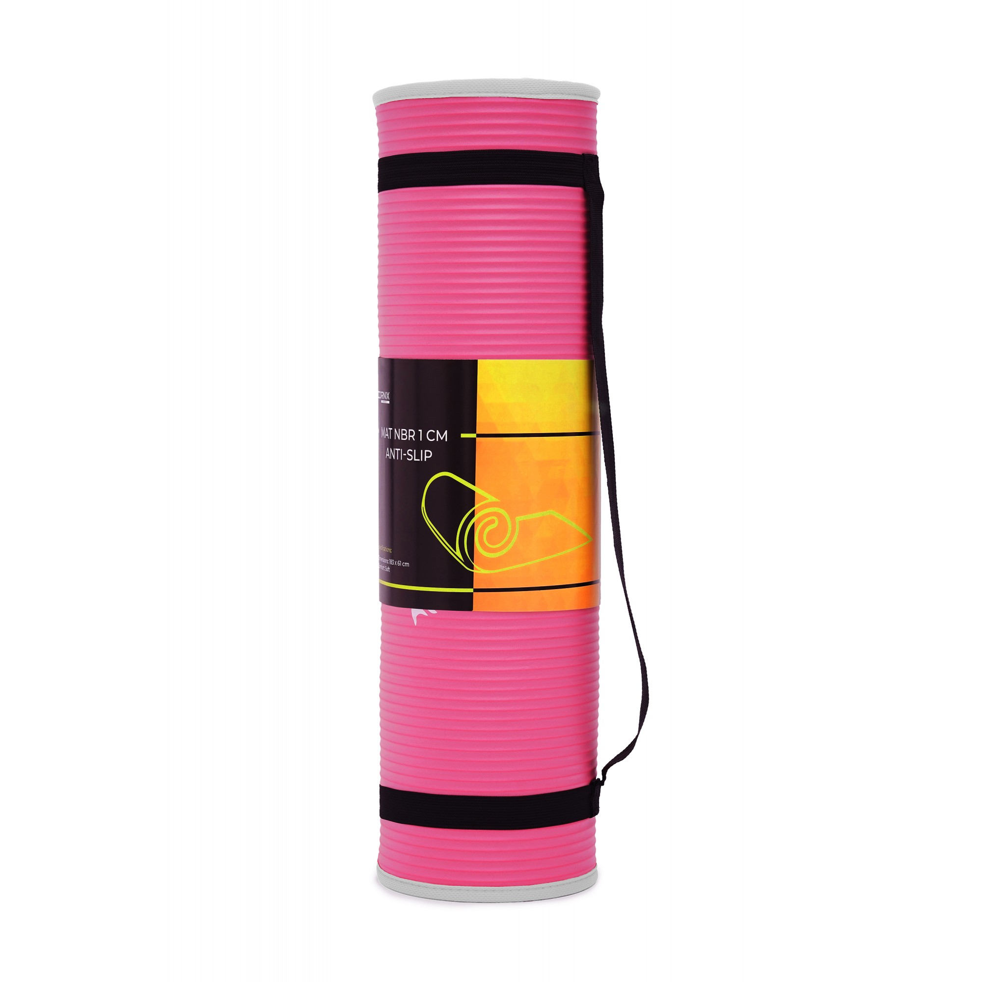 Килимок спортивний Cornix NBR 183 x 61 x 1 cм для йоги та фітнесу XR-0095 Pink/Grey