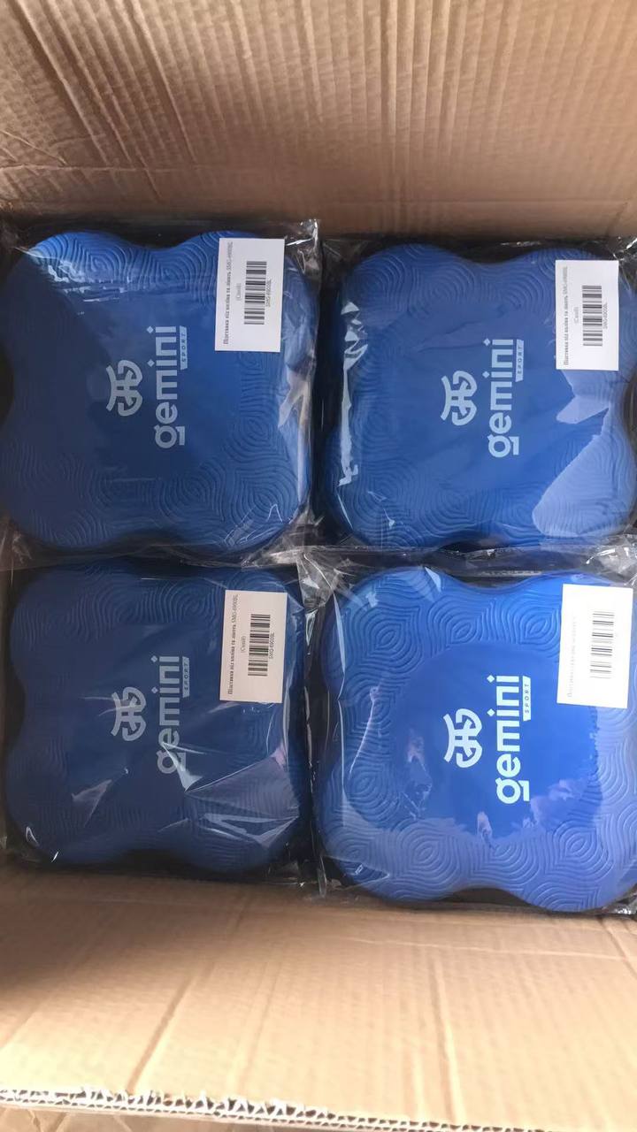 Підставка під коліно та лікоть для йоги та фітнесу Gemini 2 шт Синій SMG-6900BL