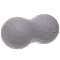 Арахіс масажер для спини подвійний гладкий силікон 14х6, 5см Gemini GD007 Сірий