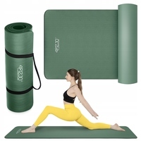 Килимок (мат) спортивний 4FIZJO NBR 180 x 60 x 1.5 см для йоги та фітнесу Navy Green (P-5905973406727)