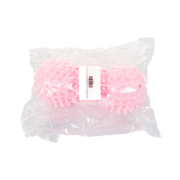 Арахіс масажер для спини подвійний їжачок PVC 17х6, 5см Gemini GD-002 Ніжно-рожевий