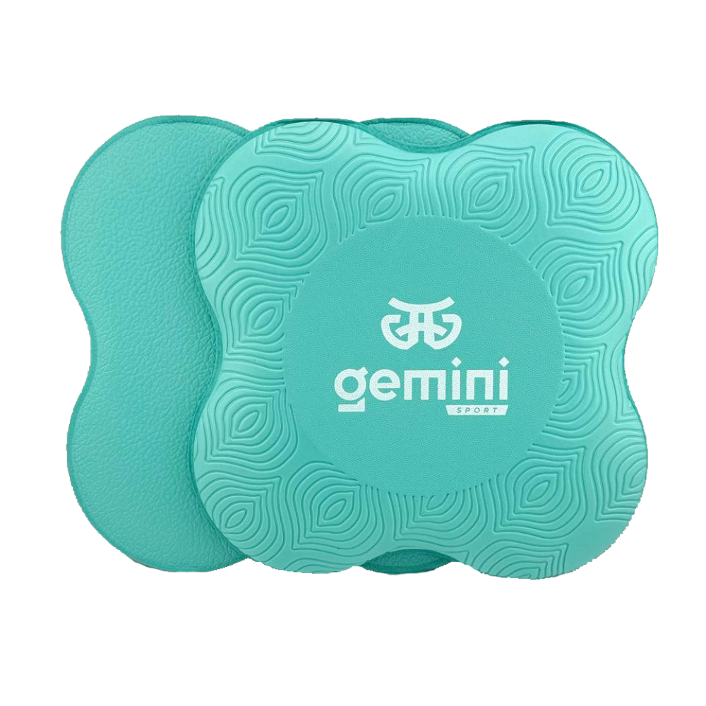 Підставка під коліно та лікоть для йоги та фітнесу Gemini 2 шт М'ятний SMG-6900CYAN