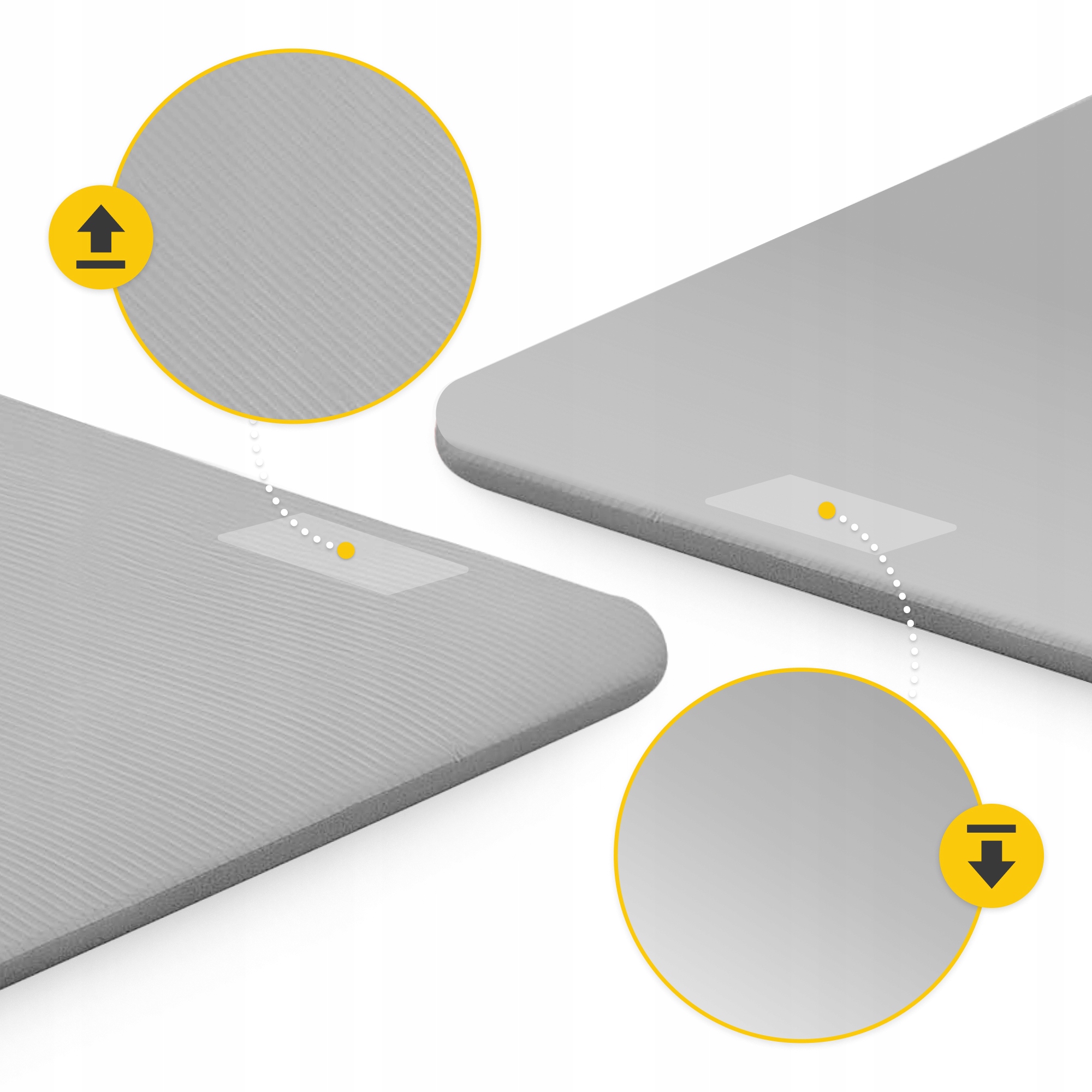 Килимок (мат) спортивний 4FIZJO NBR 180 x 60 x 1 см для йоги та фітнесу Grey (P-5907739317087)