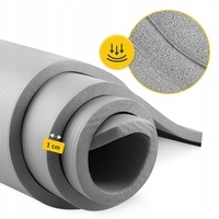Килимок (мат) спортивний 4FIZJO NBR 180 x 60 x 1 см для йоги та фітнесу Grey (P-5907739317087)