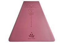Килимок для йоги каучуковий Vimal Unalome Lotus Berry RAO 185×68×0.4 см