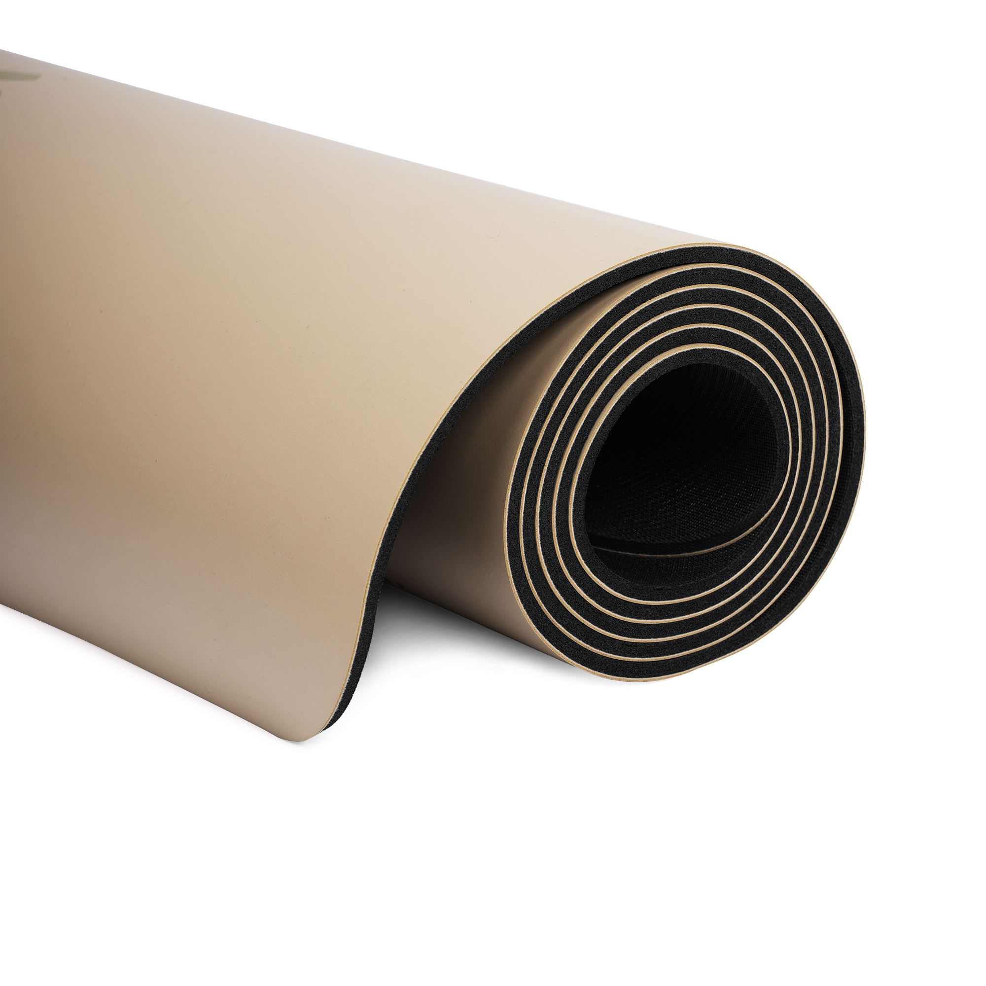 Килимок для йоги каучуковий поліуретан Gemini Sport Pro 183см*68см*5мм PUY-3900-12 Бежевий