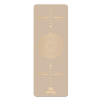 Килимок для йоги каучуковий поліуретан Gemini Sport Pro 183см*68см*5мм PUY-3900-12 Бежевий