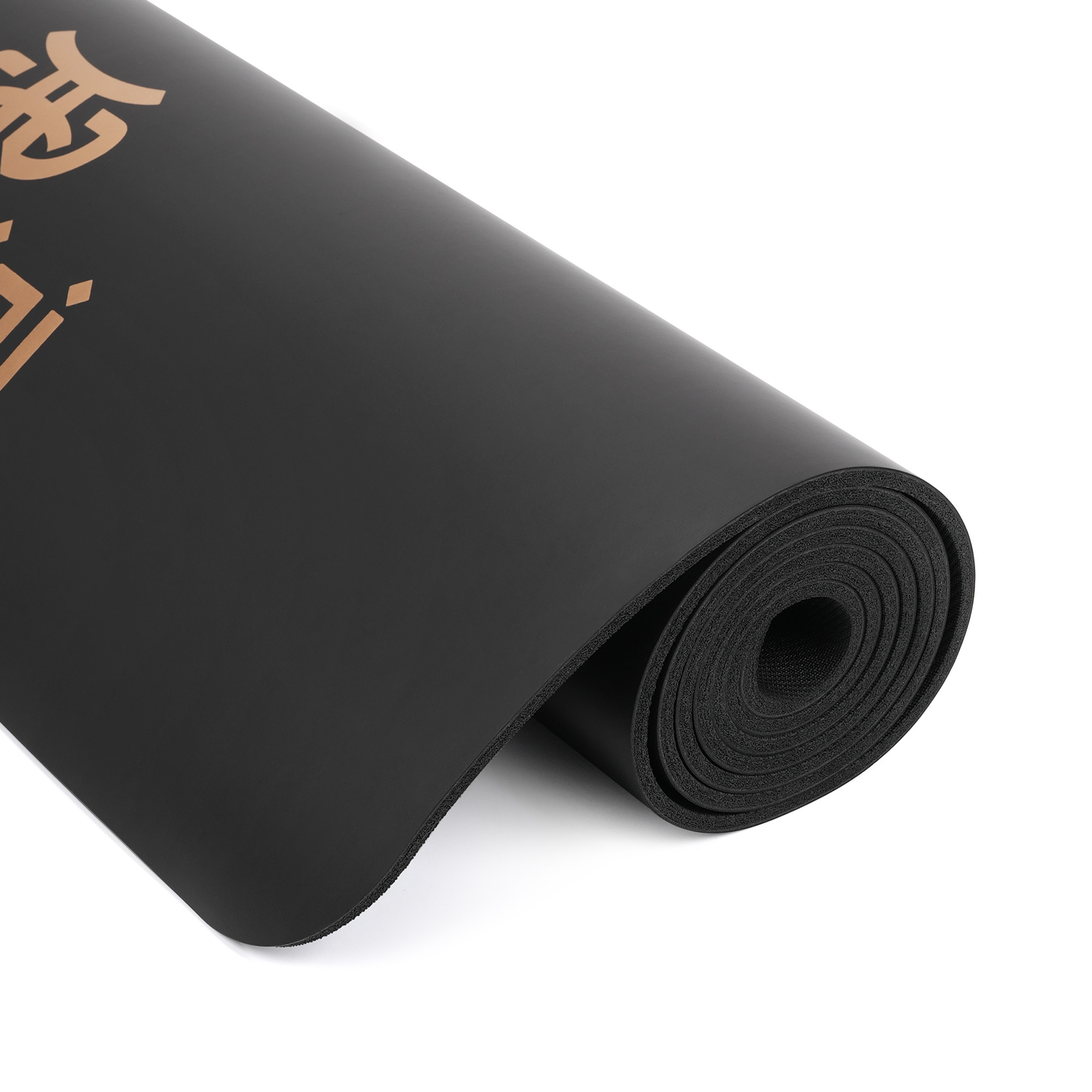 Килимок для йоги каучуковий поліуретан Gemini Sport Pro 183см*68см*5мм PUY-3900-8 Чорний