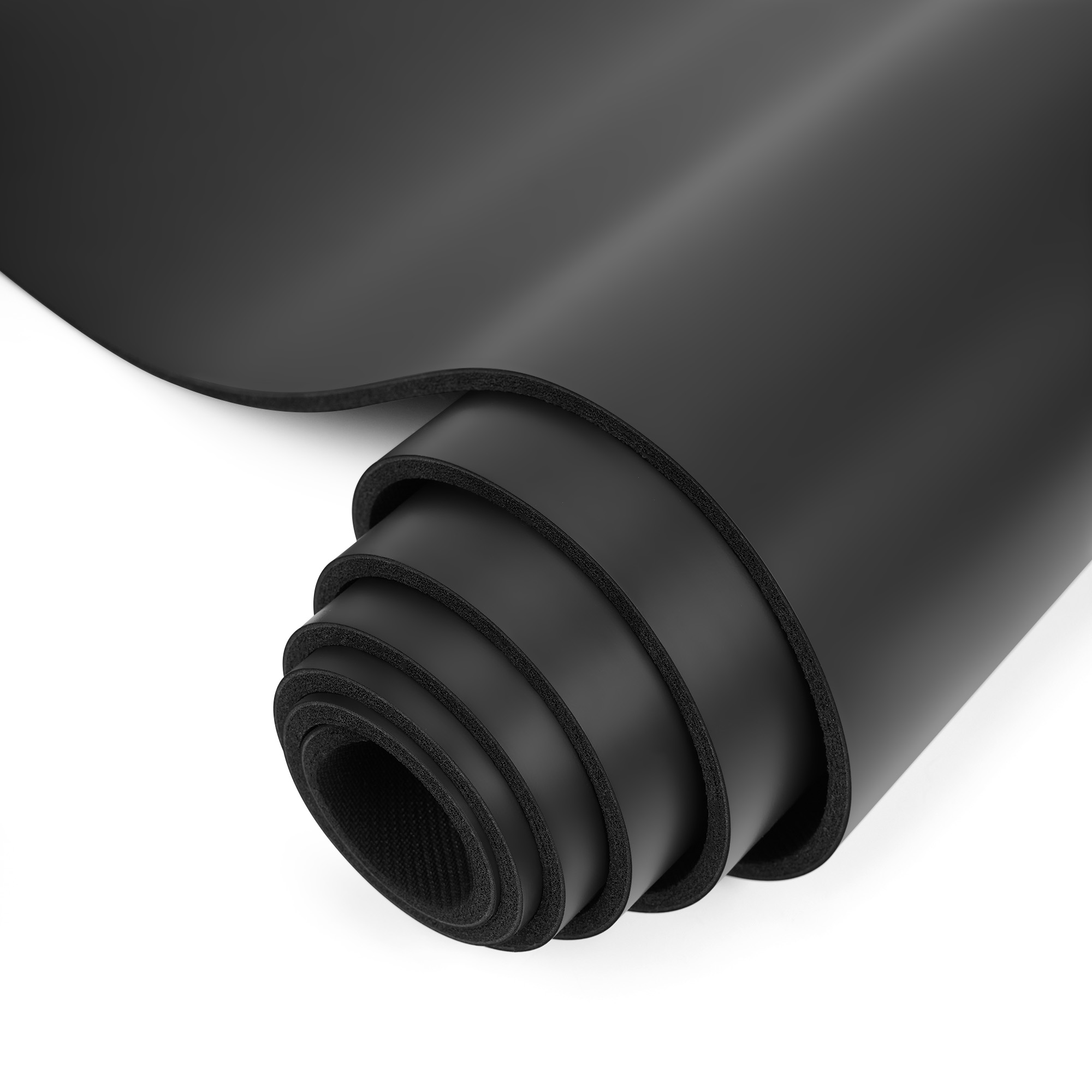 Килимок для йоги каучуковий поліуретан Gemini Sport Pro 183см*68см*5мм PUY-3900-8 Чорний