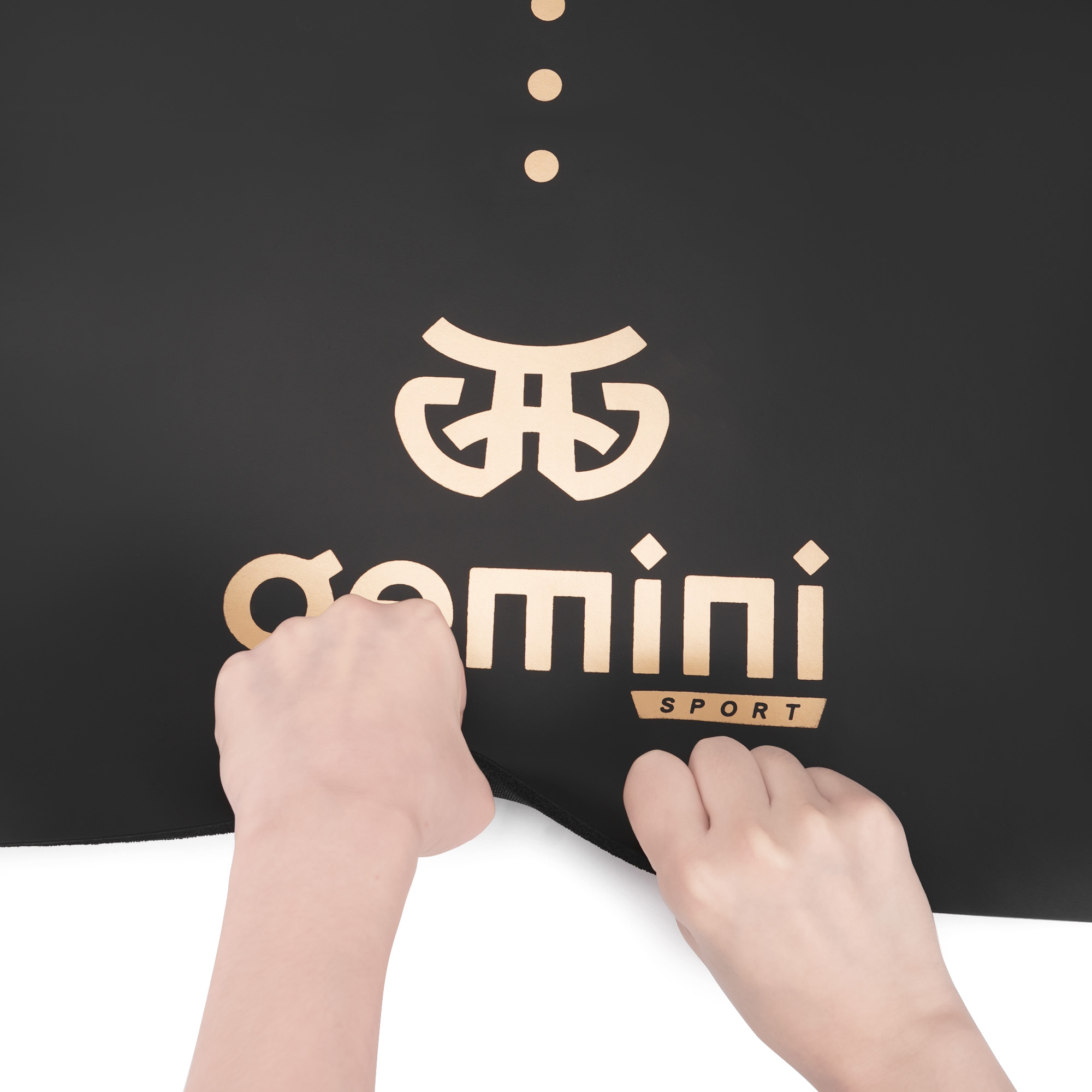 Килимок для йоги каучуковий поліуретан Gemini Sport Pro 183см*68см*5мм PUY-3900-8 Чорний