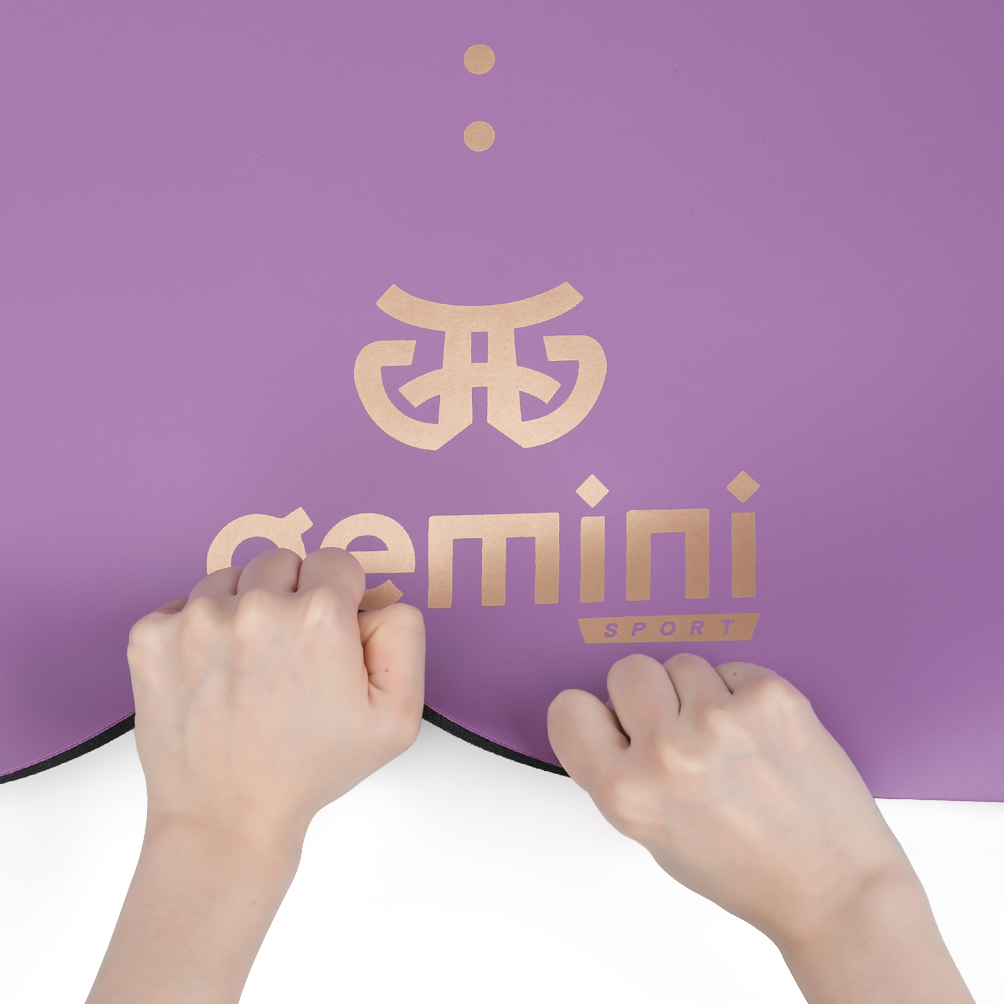 Килимок для йоги каучуковий поліуретан Gemini Sport Pro 183см*68см*5мм PUY-3900-6 Фіолетовий